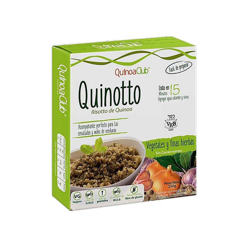 QUINOTTO RISOTTO DE QUINOA VEGETALES Y FINAS HIERBAS